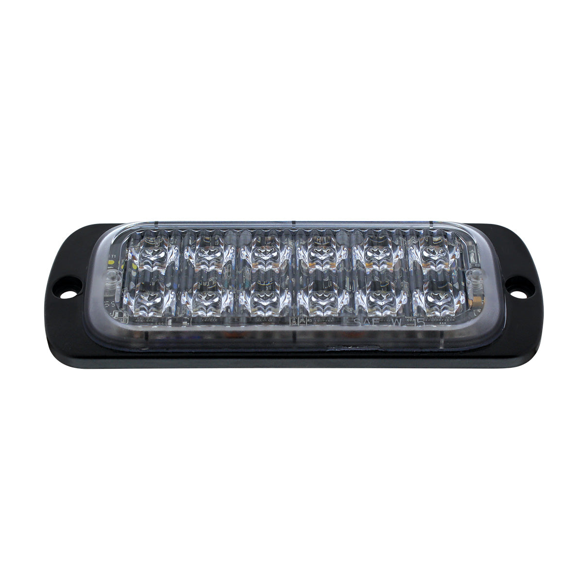 12 High Power LED Super Thin Warning Light - Amber LED & White LED (Bulk)