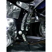 Chrome Skull Swing Arm Accent Set For Harley Motorcycle
