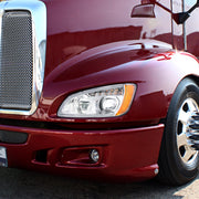 Chrome Full LED Projection Headlight With Turn Signal & Position Light Bar For 2008-2017 Kenworth T660 -Driver