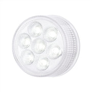 7 LED 2" Round Double Fury Light (Clearance/Marker) - Amber & White LED/Clear Lens