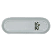 22 LED 6" Oval Clear Lens With Halo Insert GloLight Light - Amber LEDs/Amber Insert (Bulk)
