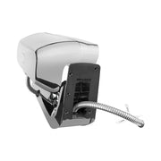 High Power LED Chrome Projection Headlight Assembly With Mounting Arm & Turn Signal - Driver