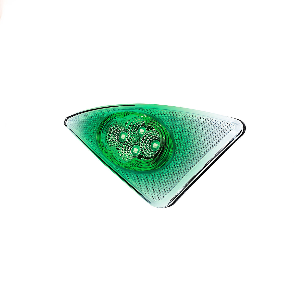 Double Fury 4 LED Fender Signal Light For 2008-2017 Kenworth T660-Amber & Green LED, Passenger