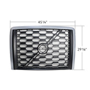 Grille With Bug Screen For 2018-2024 Volvo VNL-Silver