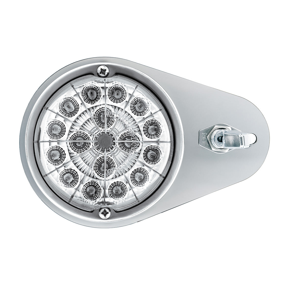 304 SS Above Door Dome Light Kit W/ 17 LED Double Fury Watermelon For 1994-2025 KW W900-Amber & Green LED