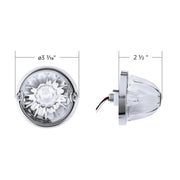 Glass Watermelon Light Kit With 2 LED Light-Amber LED/Clear Lens