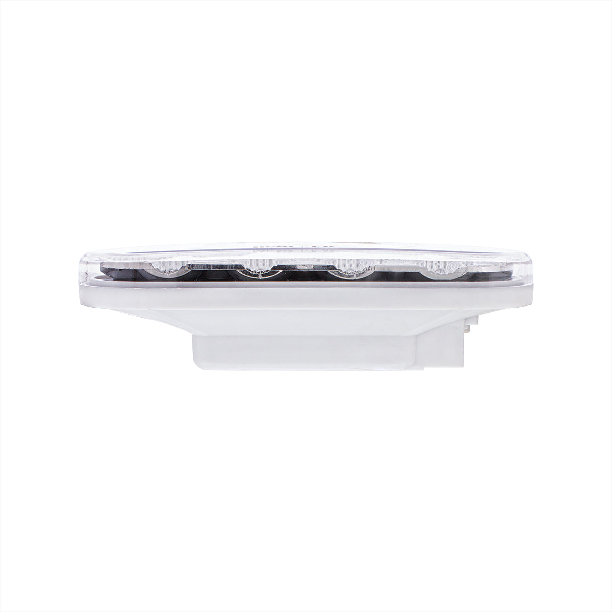 13 LED 6" Oval Double Fury Light (Stop, Turn & Tail) With Warning Light - Red & Amber LED/Clear Lens