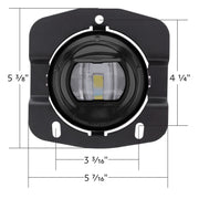 LED Fog Light For 2013-2022 Kenworth 1st Gen T680 -Competition Series- Black