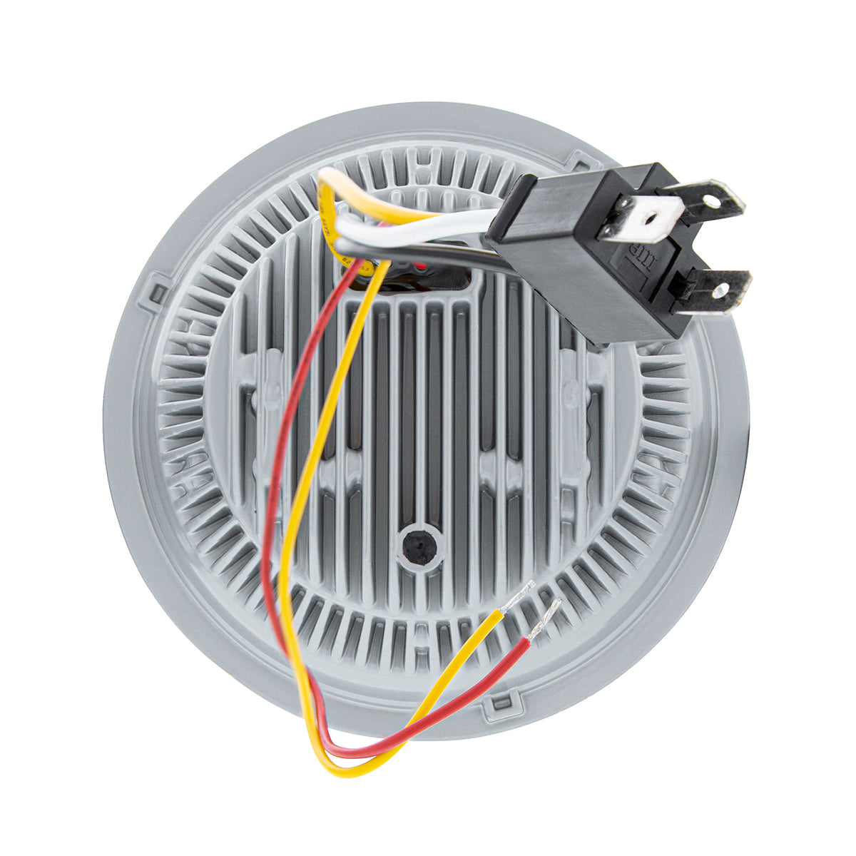 ULTRALIT- LED 5-3/4" Round Headlight With 60 LED Dual Color Light Bar, Amber & White LED - High Beam
