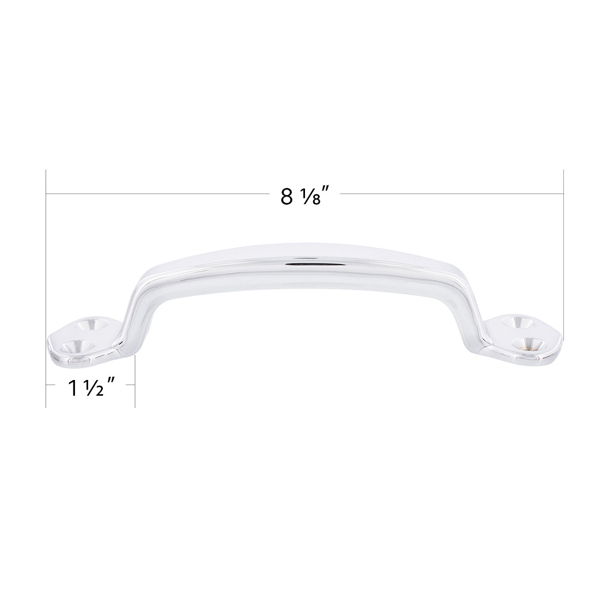 Chrome Die Cast Grab Handle Kit With Mounting Hardware