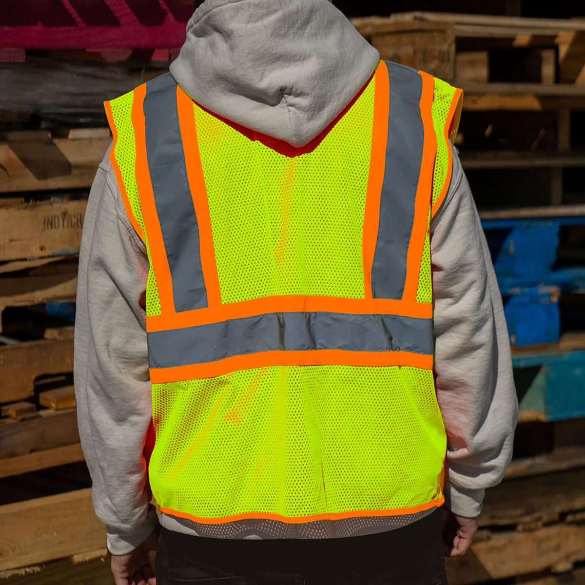 RigGear High Visibility Reflective Yellow Safety Vest-XXX Large