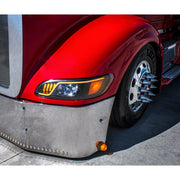 Black LED Headlight With LED Turn, Position, & DRL For Peterbilt 386 (2005-2015) & 387 (1999-2010)- Driver