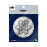 14 LED 4" Round Double Fury Light (Turn Signal) - Amber & Blue LED/Clear Lens