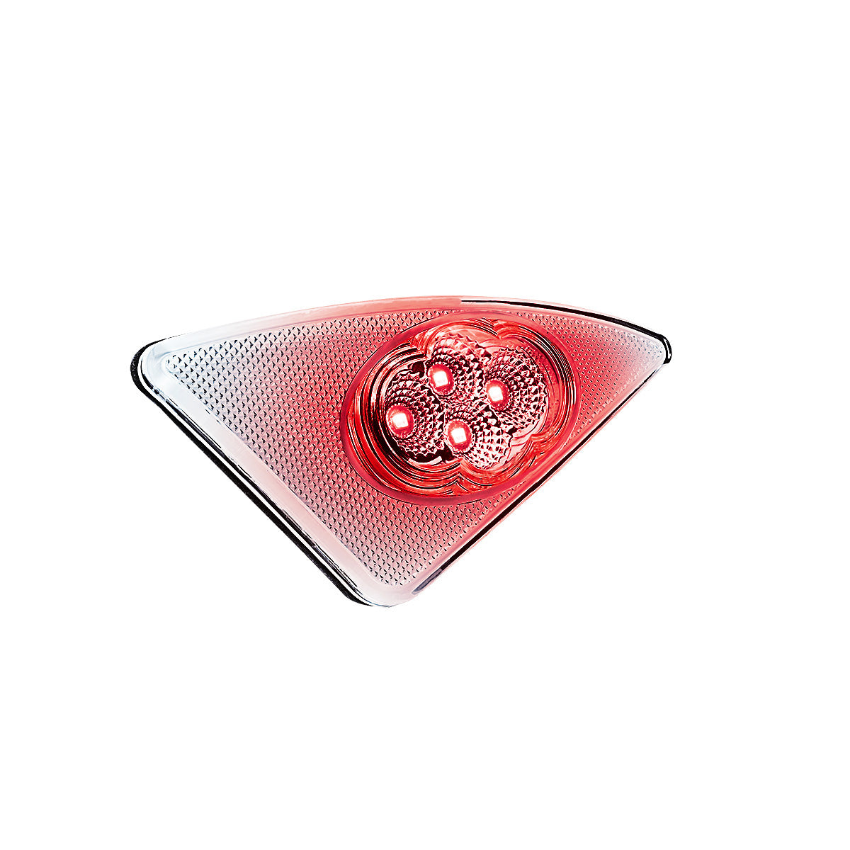 Double Fury 4 LED Fender Signal Light For 2008-2017 Kenworth T660-Amber & Red LED, Driver