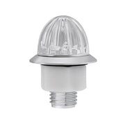 4 LED 1-1/8" Watermelon Double Fury Light With Clear Lens (Clearance/Marker) - Red & Blue LED