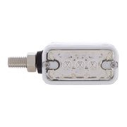 6 LED Single Function Double Face Light - Horizontal Mount - Amber & Red LED/Clear Lens