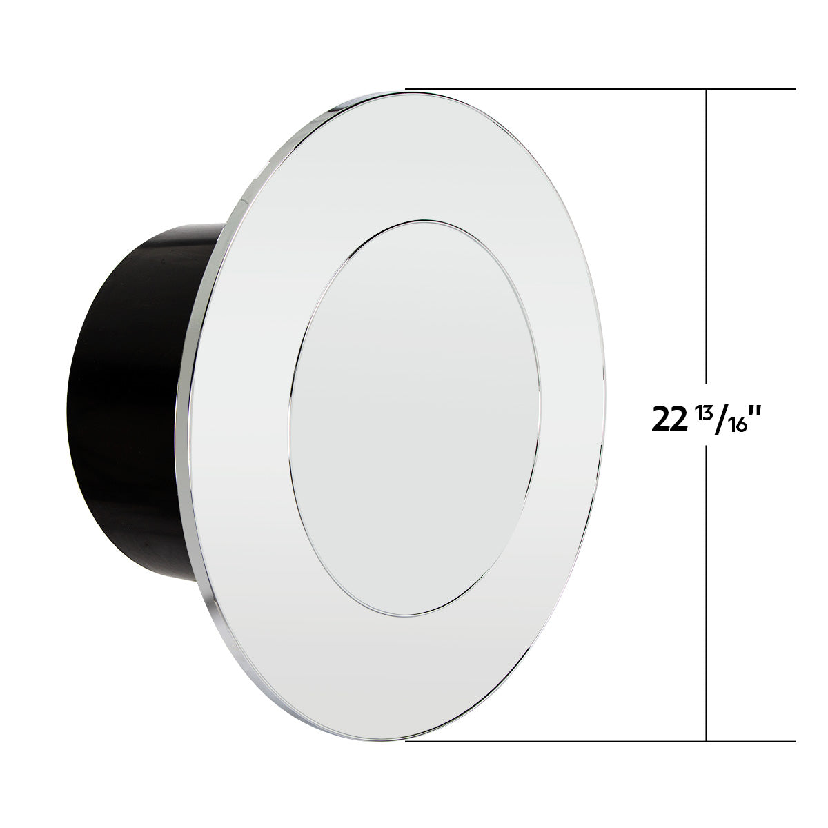 Flat Aero Rear Axle Cover Kit - Chrome