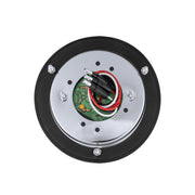 17 LED Dual Function Watermelon Light Sleeper Bunk Kit With 304 Stainless Steel Bezel-Amber LED/Amber Lens