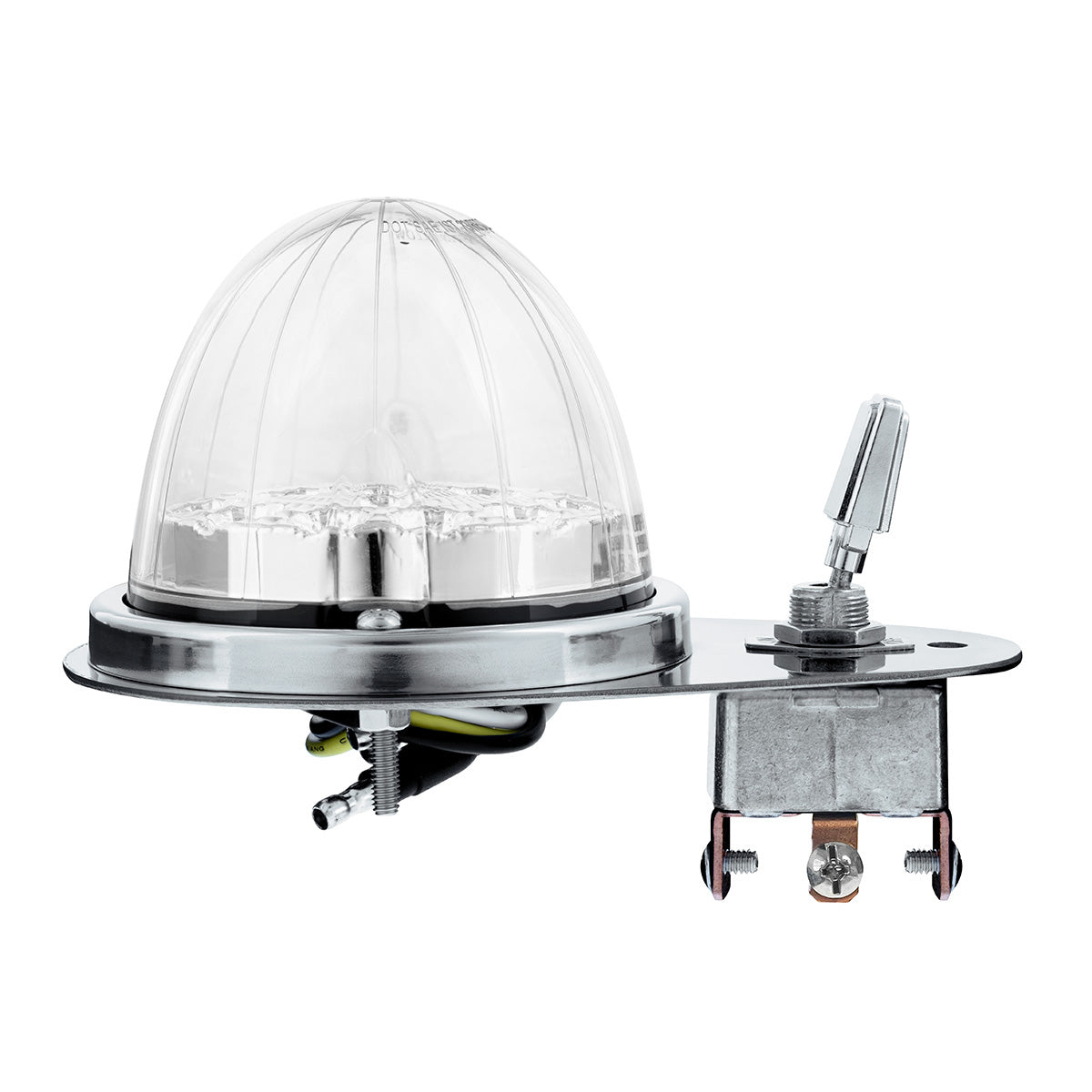 304 SS Above Door Dome Light Kit W/ 17 LED Double Fury Watermelon For 1994-2025 KW W900-Amber & Green LED