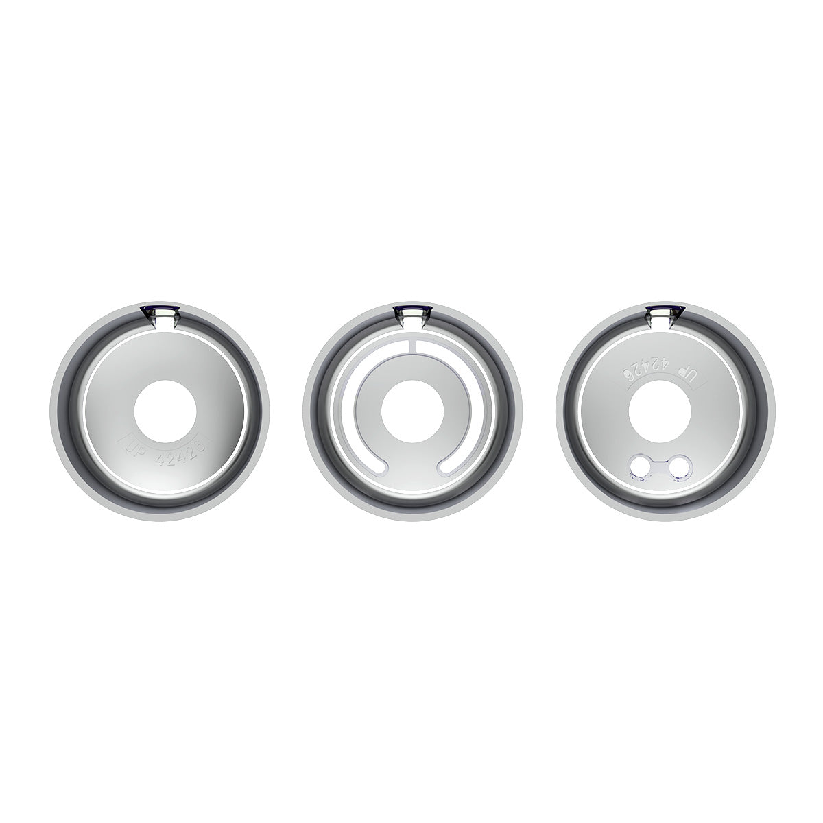 Chrome Plastic A/C Control 6-Piece Dial Covers For 2018-2025 Freightliner Cascadia