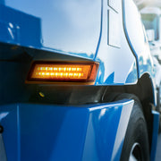 35 LED Sequential Turn Signal Light For 2018-2025 Freightliner Cascadia - Passenger - Amber LED/Amber Lens