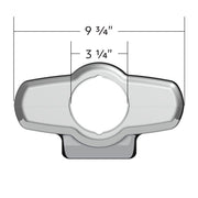 Chrome Plastic Upper Steering Column Cover For Peterbilt 379/378 (1998-2005), 335 (2005-2010), 330 (2000-2010)