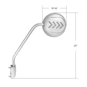 Chrome Hood Mirror Assembly With Sequential LED Turn Signal For 2013-2021 KW T680 & 2012-2021 PB 579-Driver
