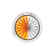4 LED 1-1/8" Watermelon Double Fury Light With Clear Lens (Clearance/Marker) - Amber & White LED