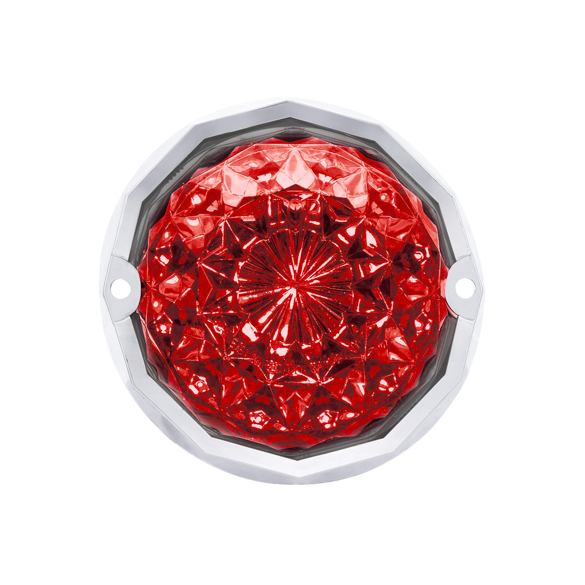 Double Fury 19 LED Dual Function Crystal Watermelon Light Kit With Bezel-Red & Green LED/Clear Lens