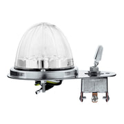 304 SS Above Door Dome Light Kit W/ 17 LED Double Fury Watermelon For 1994-2025 KW W900-Red & Green LED