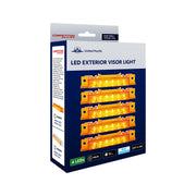 6 LED Competition Series Exterior Visor Light For 1996-2024 Volvo VNL-Amber LED/Amber Lens (5 Pcs)