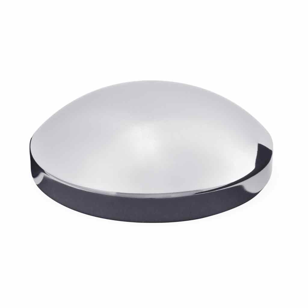 7 1/2" Diameter Chrome Metal Rear "Dome" Hubcap