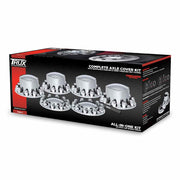 Complete Chrome ABS Plastic Axle & Nut Cover Kit