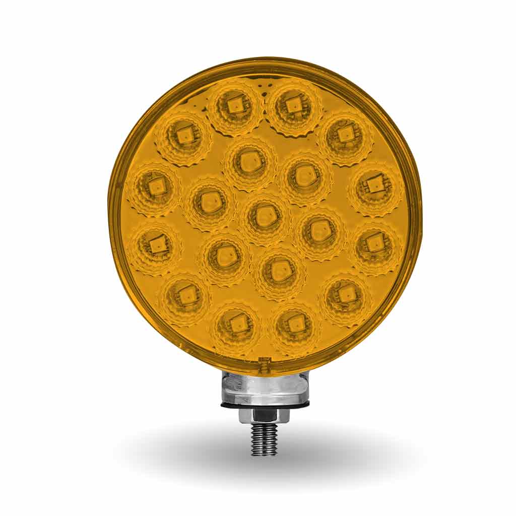 Amber / Red Turn Signal & Marker Round Double Face LED Fender Light