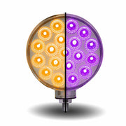 Amber / Red Turn Signal & Marker to Purple Auxiliary LED Double Face Fender Light