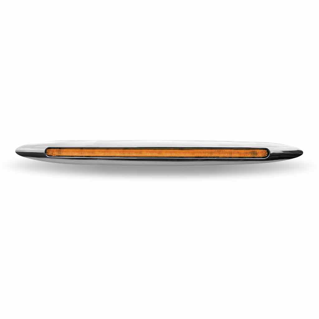 1" x 17" Slim Flatline Amber LED Marker Light