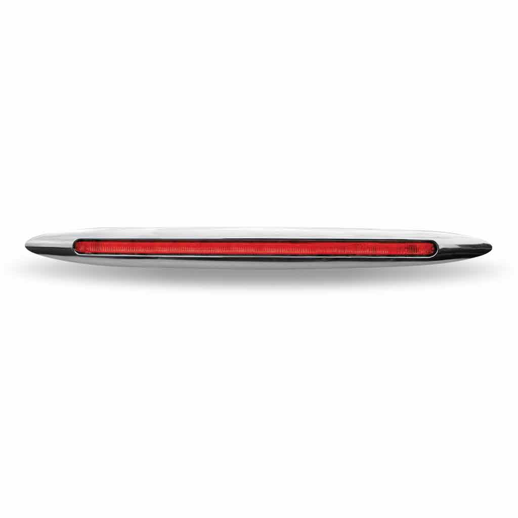 1" x 17" Slim Flatline Red LED Marker Light