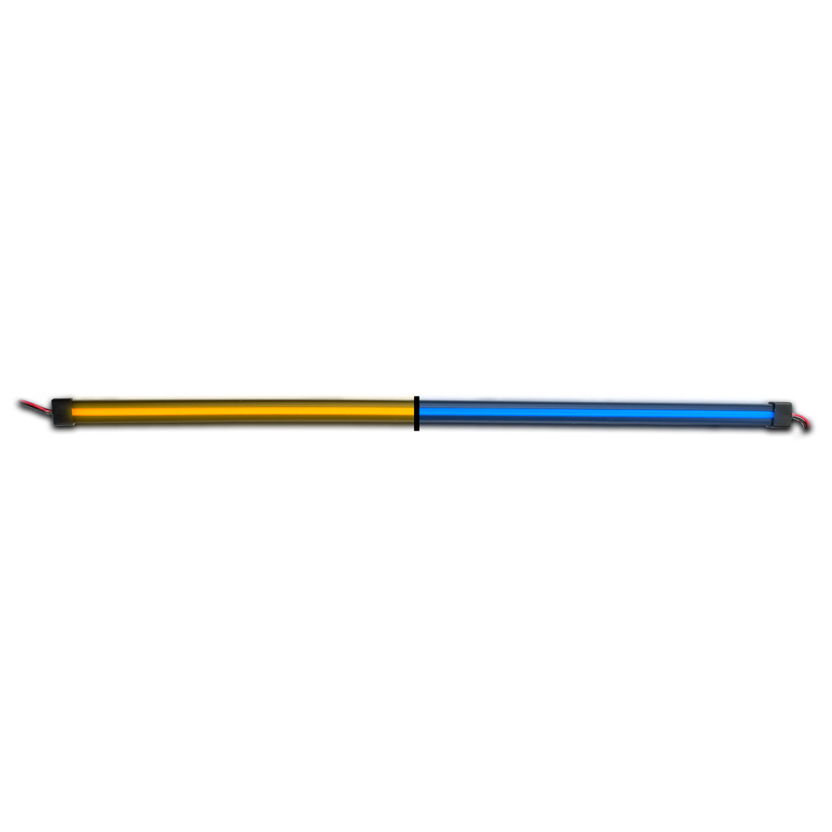 48" Glow Series Dual Strip Light - Center Shine - Amber/Blue