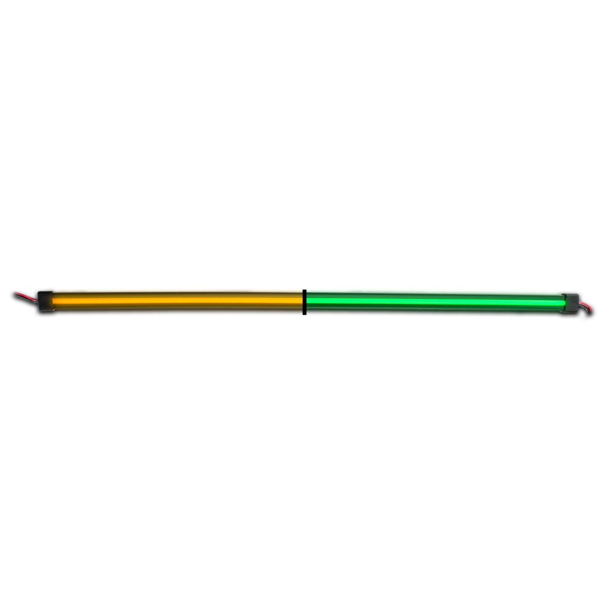 48" Glow Series Dual Strip Light - Center Shine - Amber/Green