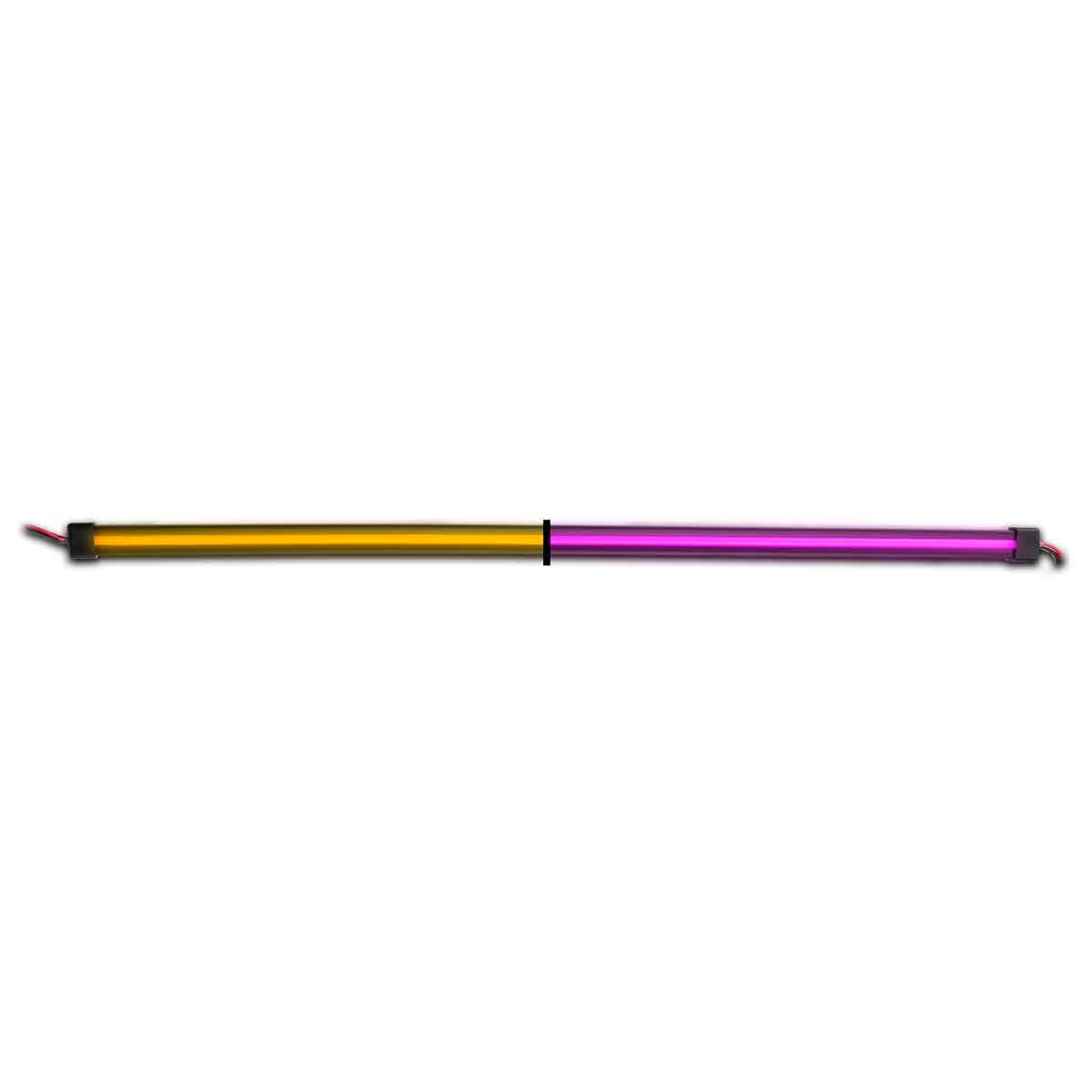 48" Glow Series Dual Strip Light - Center Shine - Amber/Purple