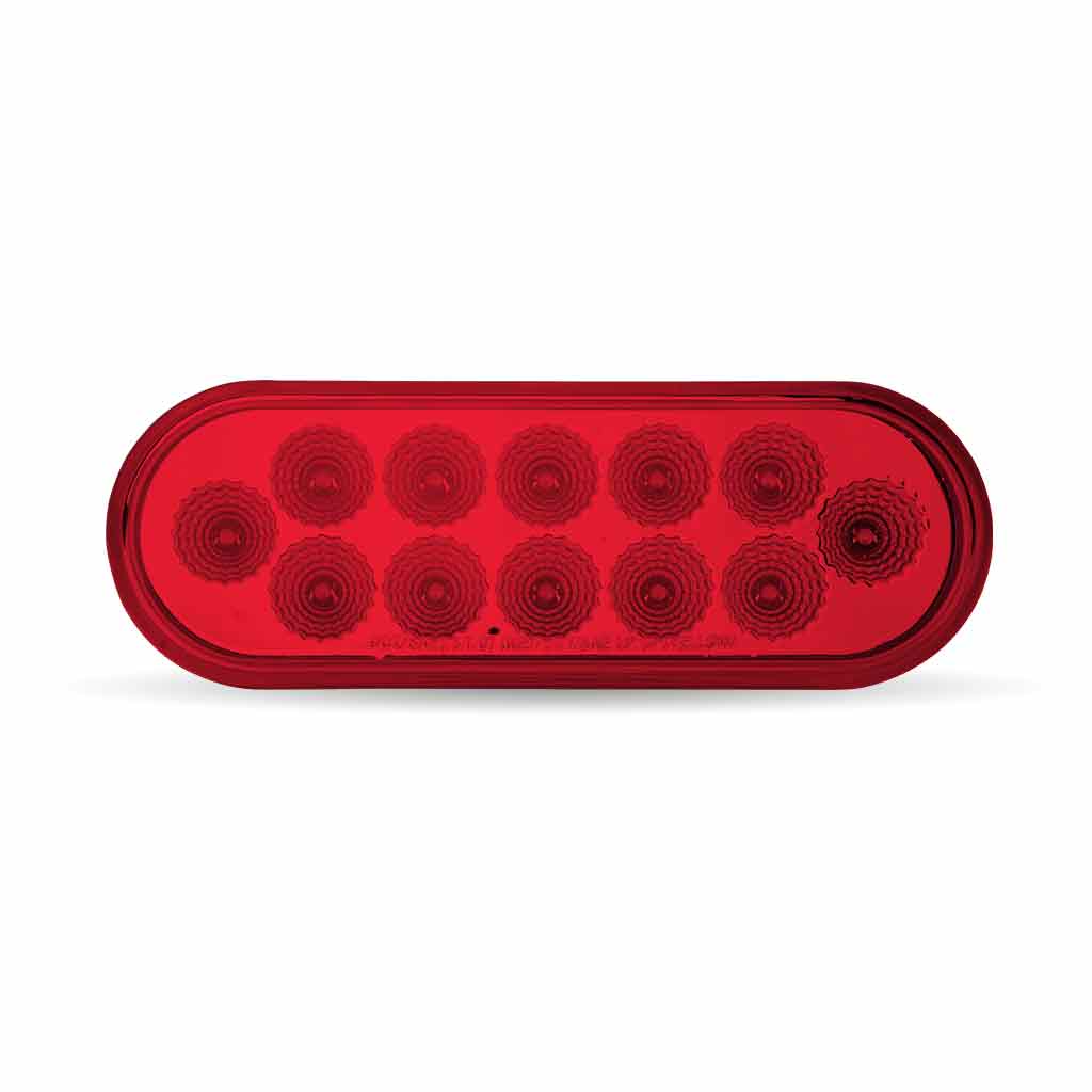 Oval Red LED Stop, Turn & Tail Light