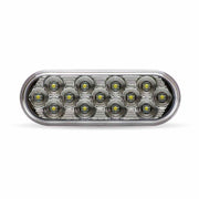 Clear Red Stop, Turn & Tail LED Oval Mirror Light