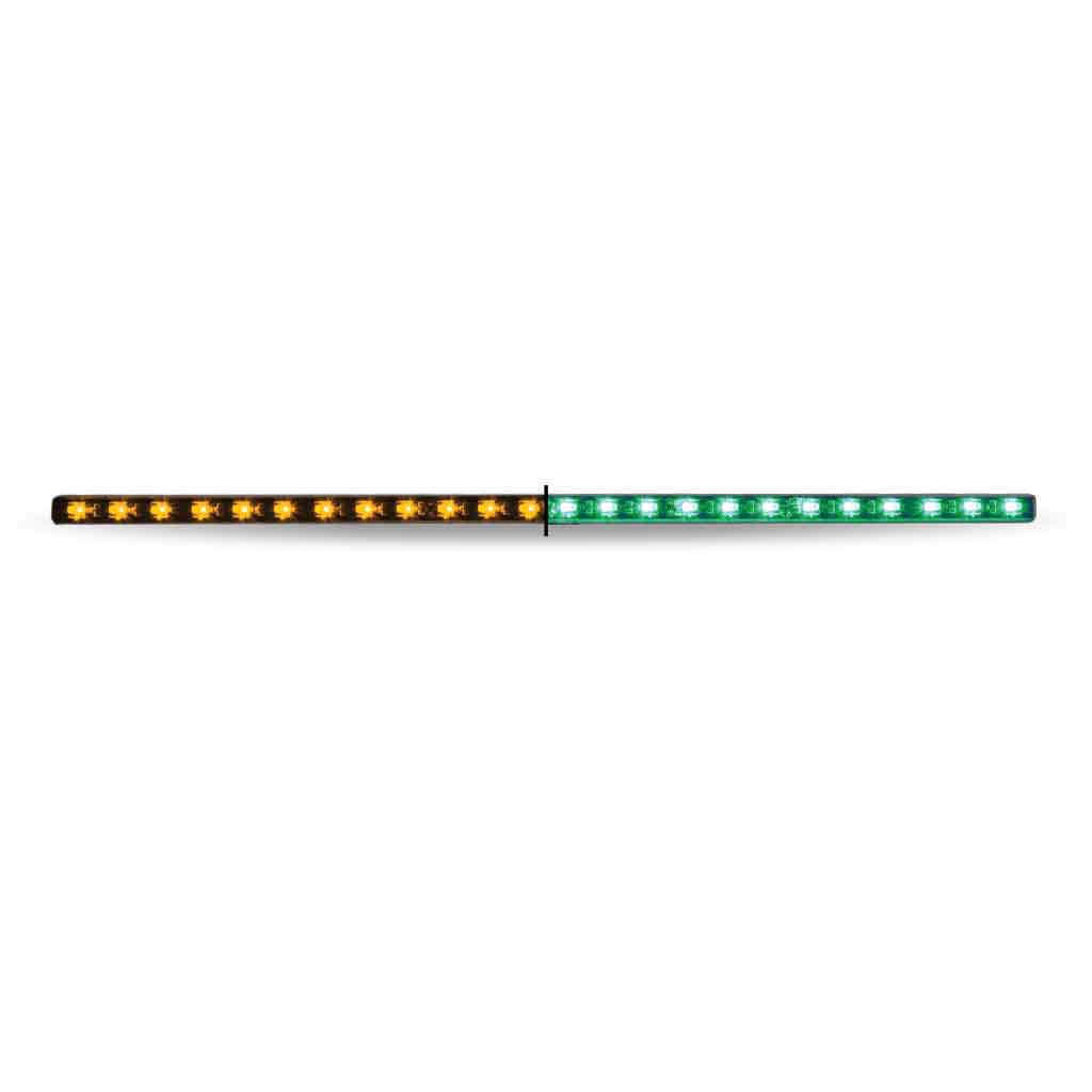 17" Dual Revolution Amber Marker to Green Auxiliary LED Undermount Strip