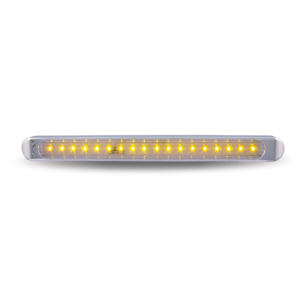 17" Amber LED Chrome Auxiliary Strip