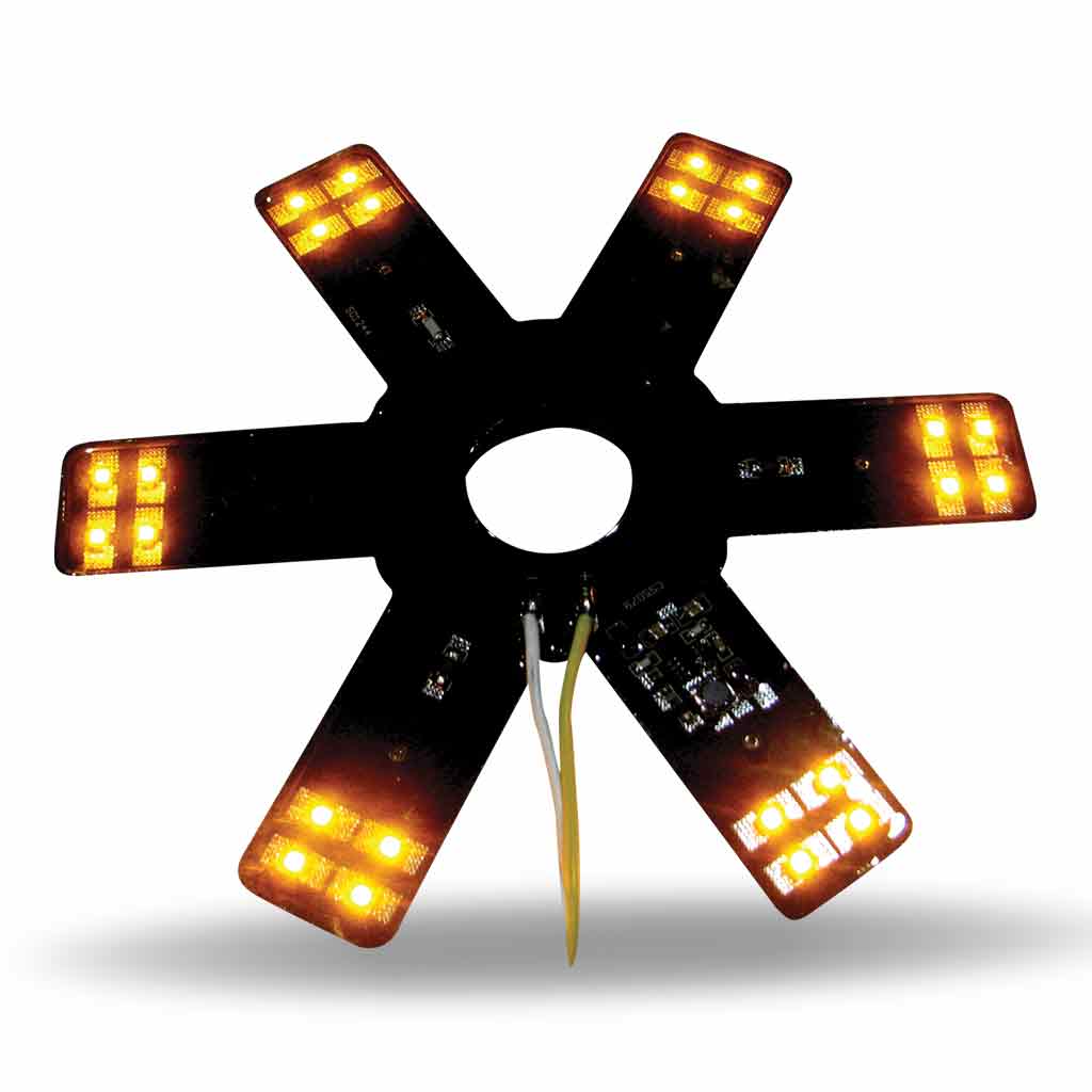 8" Amber LED Star Light for 15" Donaldson & Vortox Air Cleaners