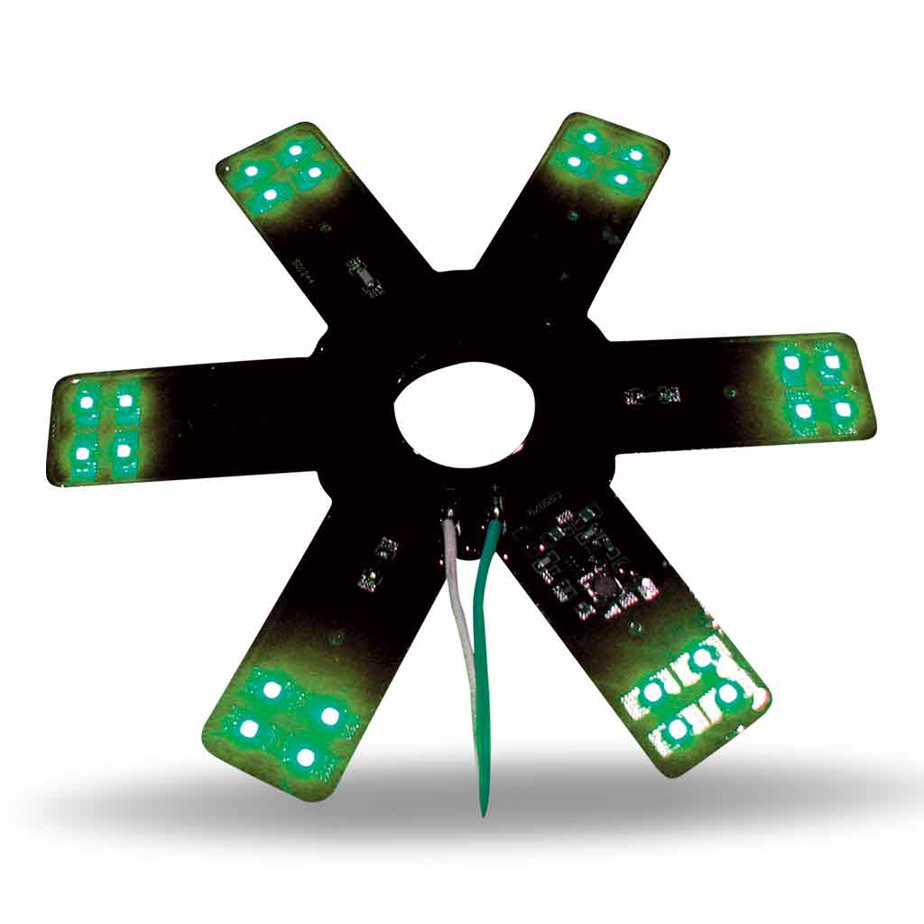 8" Green LED Star Light for 15" Donaldson & Vortox Air Cleaners